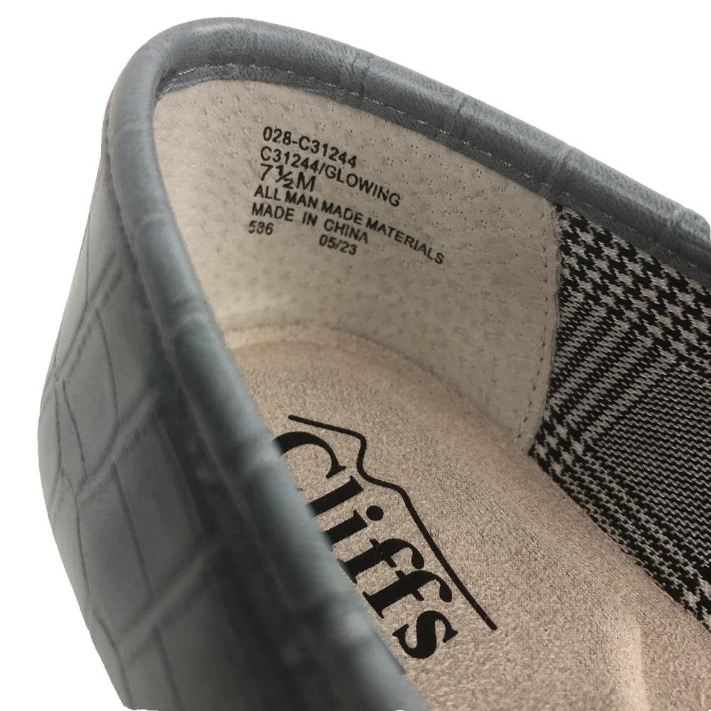 Cliffs White Mountain Women’s Shoes 7.5 Flats Glowing Loafers Gray‎ Cushioned
